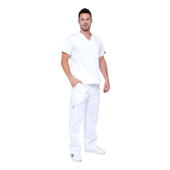 Uniforme Quirurgico Pijama Blanco De Hombre Dress A Med  102