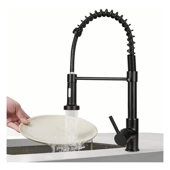 Grifo Baño Grifo Para Fregadero Monomando Llaves Para Cocina Negro