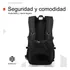 Mochila Urbana Notebook Anti Robo Hardley Impermeable Color Negro