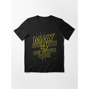 Star Wars Remera Negra May The 4th Be With You 059