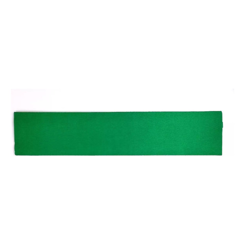 Paquete De 10 Papel Crepe Un Color Pascua 200cm X 50cm Color Verde bandera