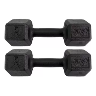 Halter Dumbbell Sextavado 5kg (2un)