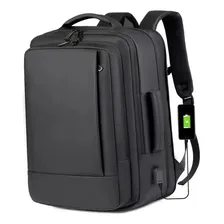 Mochila jiesipote À Prova D'água Reforçada Expansível Cor Preto