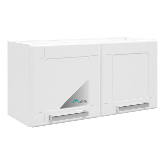 Mueble Aereo 2 Dos Puertas Acero Metal Armario Mulata Color Blanco