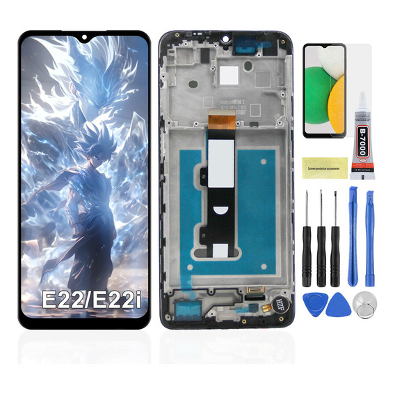 Pantalla Para Moto E22/ E22i Xt2239 Con Marco Original