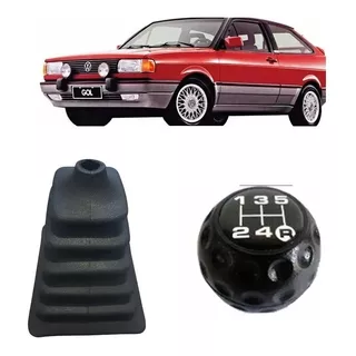 Manopla Com Coifa Câmbio Gol Gts/gti Quadrado 1987 Ate 1994