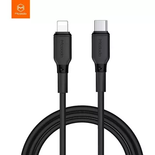 Mcdodo Cable Tipo C A Lightning Para iPhone Carga Rapida 18w Color Negro