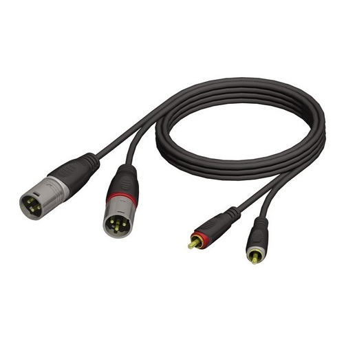 Cable Xlr A Rca Audio Adam Hall Kcref7013 3m Canon Reforzado