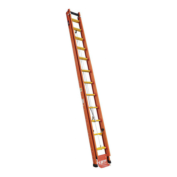 Escalera Profesional Colisa Fibra Vidrio Extensible 25 Esca Color Naranja Oscuro