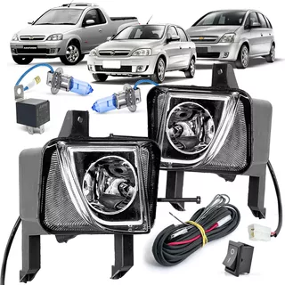 Kit Farol Milha Corsa Montana Meriva 2003 A 2012 Tipo Xenon