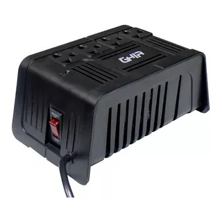 Regulador De Voltaje Ghia Con 4 Dispositivos 1000va 400 Watts Entrada Y Salida De 120v Ca Color Negro Modelo Gvr-010