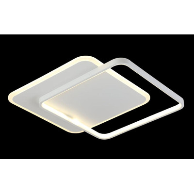 Plafon Led Moderno Blanco Diseño Cuadrado L8872 50cm Mks 