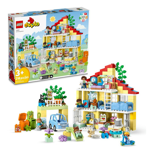 Kit De Contrucción Lego Duplo Casa Familiar 3en1 10994 +3 Cantidad de piezas 218