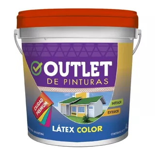 Pintura Látex Color Premium Interior Exterior X 4 Litros 