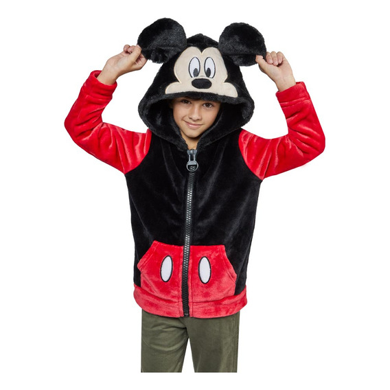 Sudadera Con Capucha Mickey Mouse Spmm Original Disney Niño