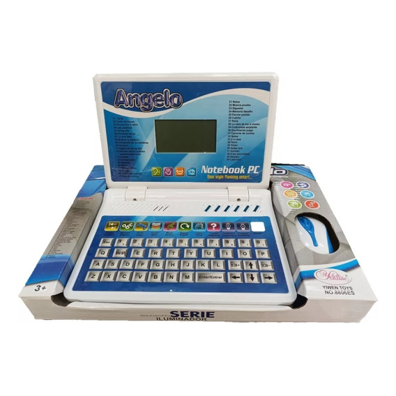 Computador De Juguete Didactico Y Educativo Azul