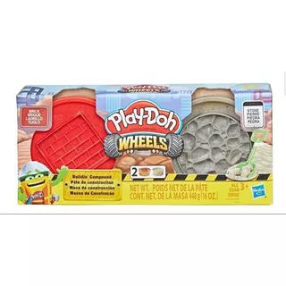Play Doh Wheels Masa De Construccion Ladrillo Y Piedra Color Rojo/gris