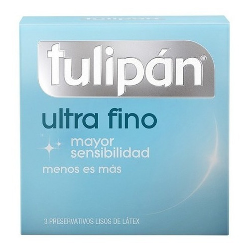 Preservativos  Ultra Fino X3un Tulipan