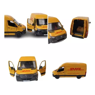 Mercedes Benz Sprinte Dhl, Escala 1:48, Metal, 12,5cms Largo