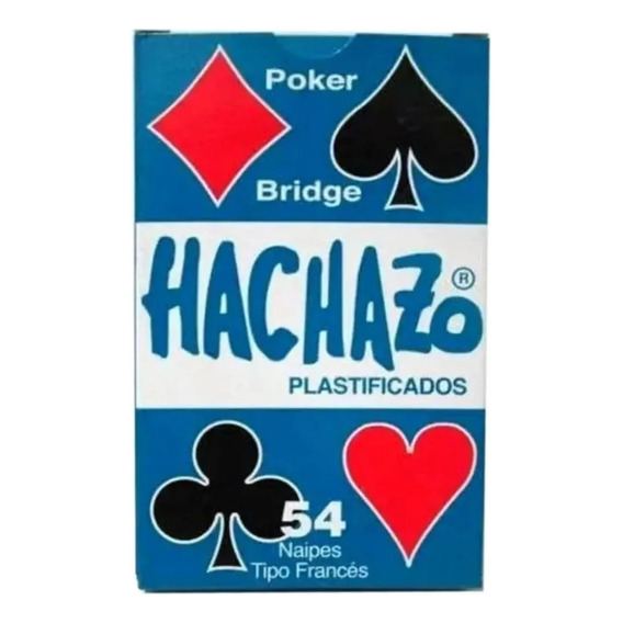 Cartas Naipes De Poker Hachazo X 54 Plastificados