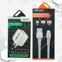 Blanco / Cargador Dual y  Cable USB a Tipo C