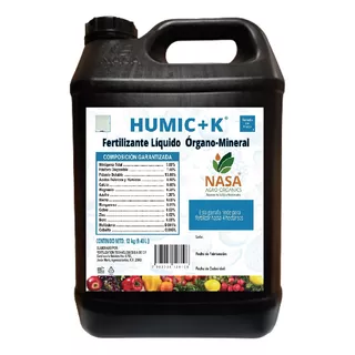 Fertilizante Orgánico Npk Humic+ K 12kg Llenado De Fruto