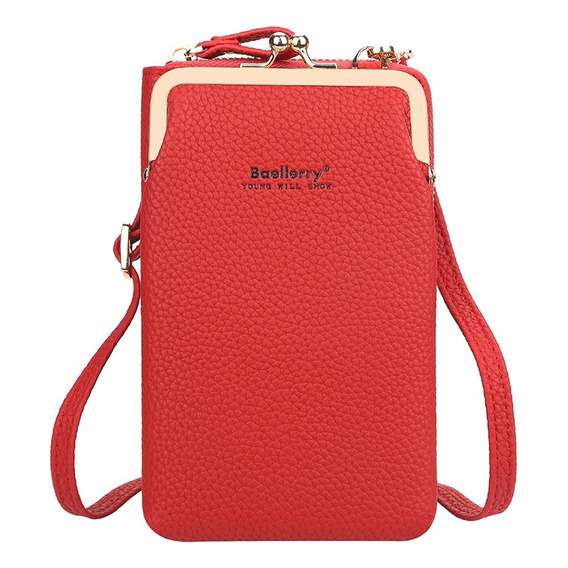 Billetera De Cuero Para Mujer Bolsa Crossbody Para Celular