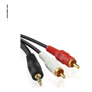Cable Mini Plug 3,5mm A 2 Rca 1,50 Mts Pc Parlantes