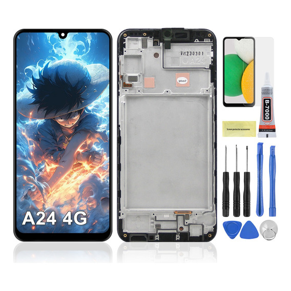 Pantalla Para Samsung A24 4g A245f A245m Con Marco Incell