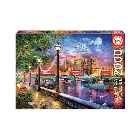 Puzzle Rompecabezas 2000 Piezas Londres Al Atardecer Educa