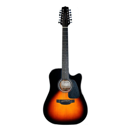 Guitarra Electroacústica 12 Cuerdas Takamine Gd30ce-12 Bsb Color Brown sunburst Orientación de la mano Diestro