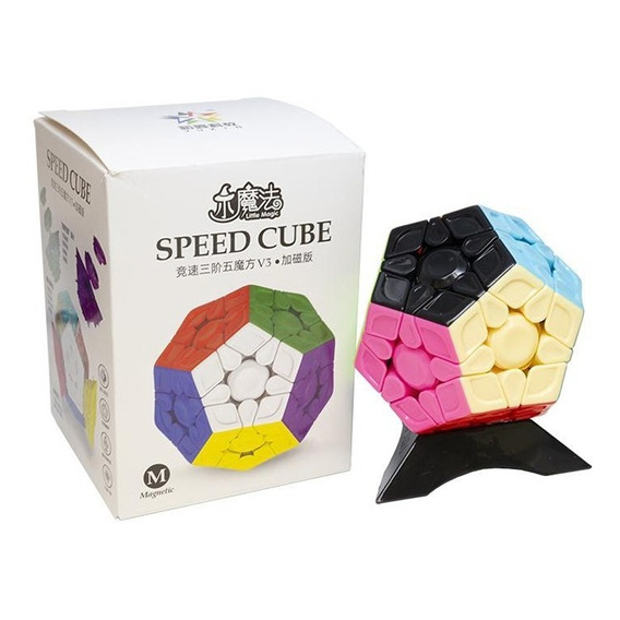 Cubo Rubik Yuxin Little Magic Megaminx V3 Magnetico + Base