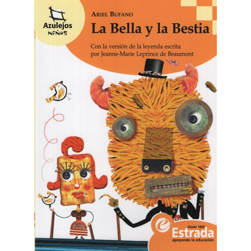 La Bella Y La Bestia -  Coleccion Azulejos Naranja