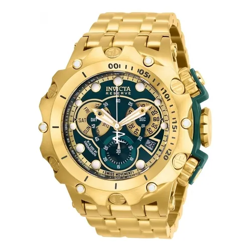 Reloj pulsera Invicta Reserve Venom 27793 de cuerpo color dorado