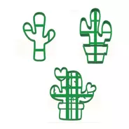 Set Combo Cortantes Galletitas Cactus X3 Unidades