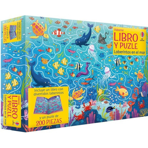 Libro Y Puzzle - Laberintos En El Mar (200 Piezas