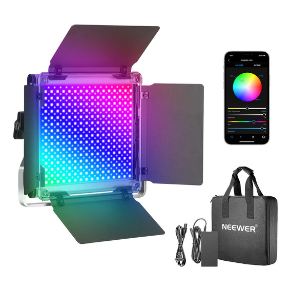 Neewer Luces De Video Rgb Luz De Cámara Led De Aplicación