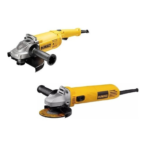 Combo Pulidora 9'' 2200w + Minipulidora 4.1/2  Dewalt Dwe490