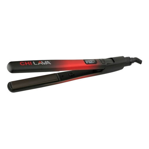 Plancha de cabello CHI Lava Ceramic Hairstyling Iron Pro negra y roja 125V/250V