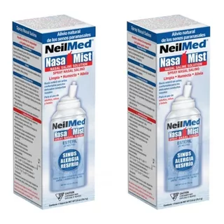 Neilmed Nasamist Spray Isotónico 75ml Sinus Rinse 2 Paq.