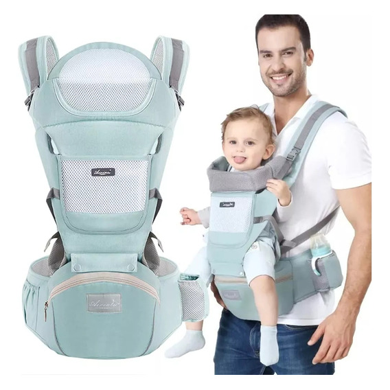 Mochila Porta Bebé Ergonómica Asiento Multifuncional 6 En 1