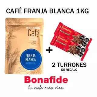Cafe Bonafide Franja Blanca Original 1kg Molido O En Granos