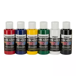 Pinturas Para Aerografo Createx Set De 6 Colores. 