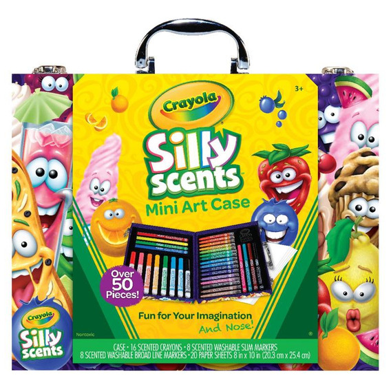 Maletín Crayola Silly Scents 50 Piezas Con Aromas Diferentes