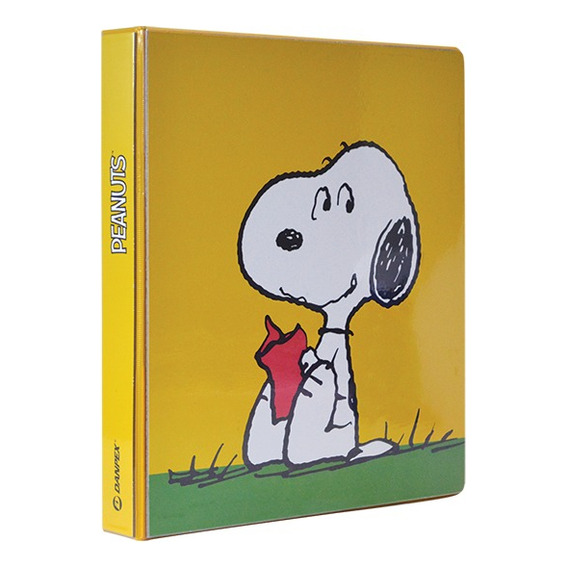 Carpeta Carta Encapsulada Snoopy De 1 Pulgada Danpex Color Amarillo