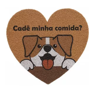 Tapete Capacho Pet Vinil Coração 55cm X 60cm 2.0 Heart