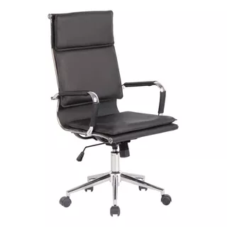 Cadeira Office Valência Branca Alta Rivatti Homenow Cor Preto Material Do Estofamento Couro Sintético