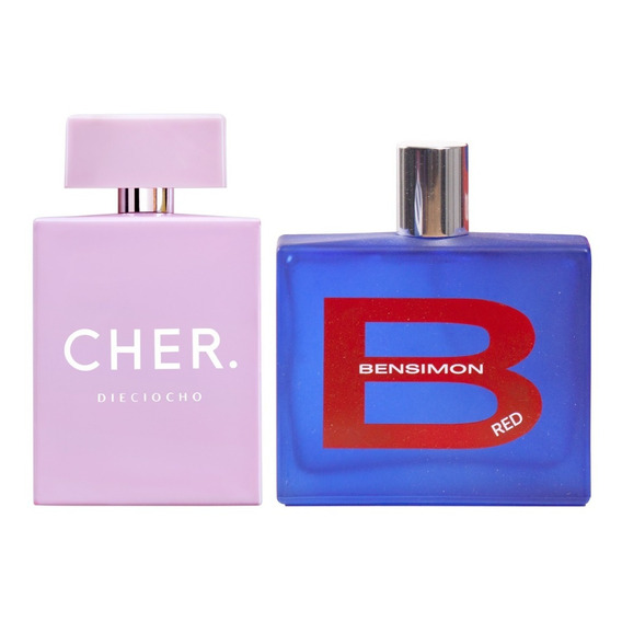 Perfume Mujer Cher Dieciocho + Hombre Bensimon Red X100ml