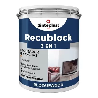 Recublock Latex Interior Exterior 3 En 1 Antihongo X 4 Lts