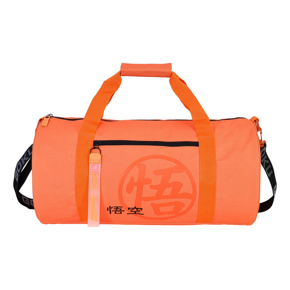 Maleta Deportiva Para Gym Goku Dragon Ball Color Naranja Claro Liso